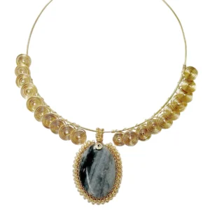 Collar de piedra natural Onix